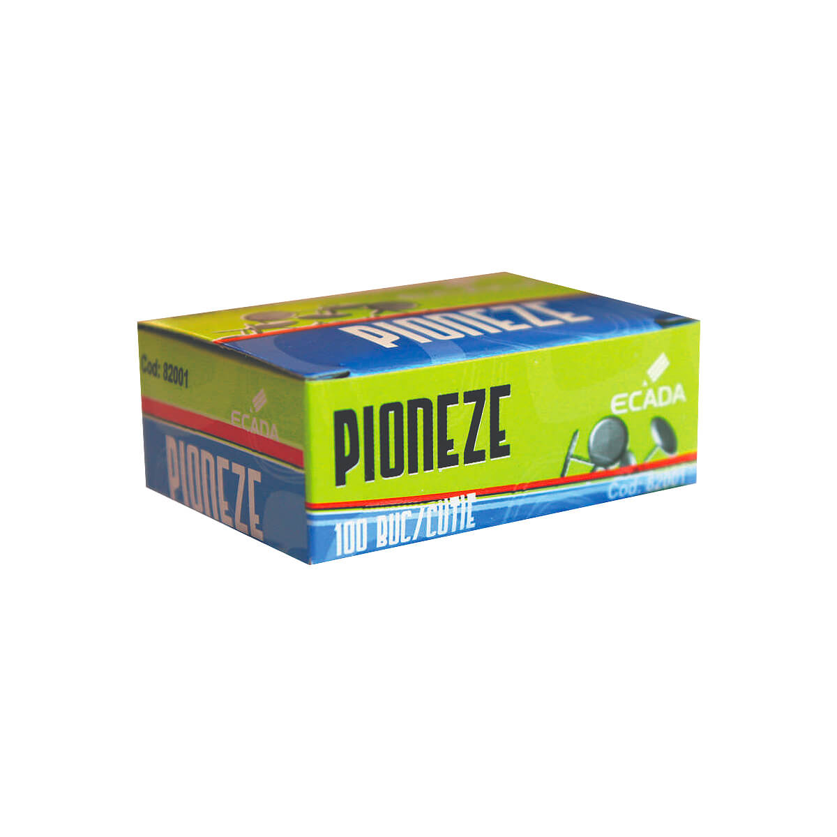 Pioneze Nichelate, Cutie 100 Bucăți, Ecada