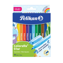 Carioci Colorella Star, 10 culori/set, Pelikan