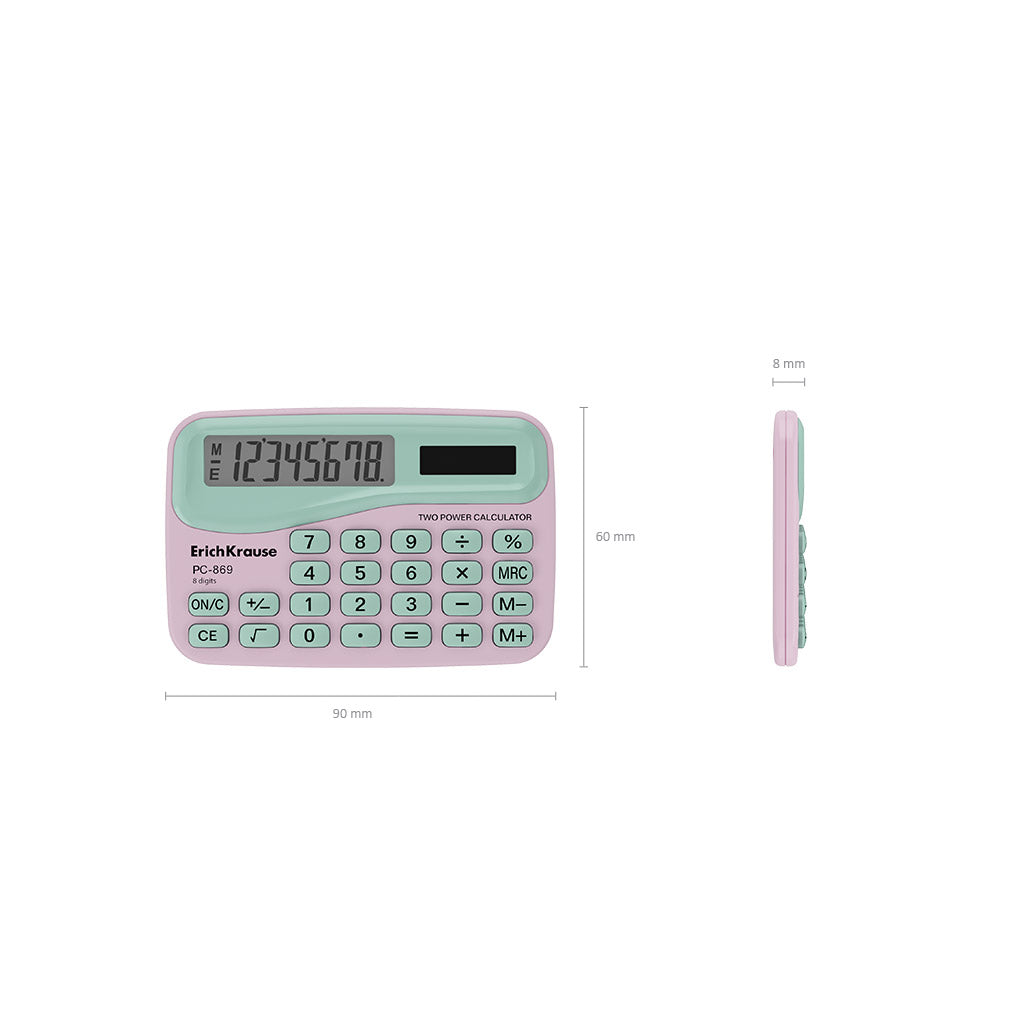 Calculator, 8 digit, Floral, ErichKrause