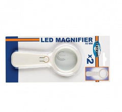 Lupă, Diamentru 50mm, X 2, cu Led, Centrum