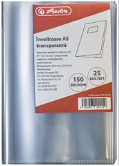 Copertă Caiet A5, 150 Microni, Transparentă, Herlitz