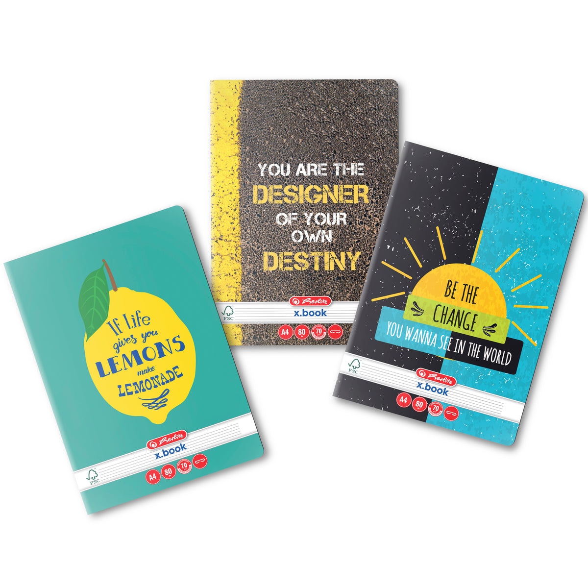 Caiet A4, 80 File, Dictando, Herlitz