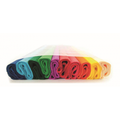 Hârtie Creponată, 10 culori/set, 200 x 50 cm, Hobby, Herlitz