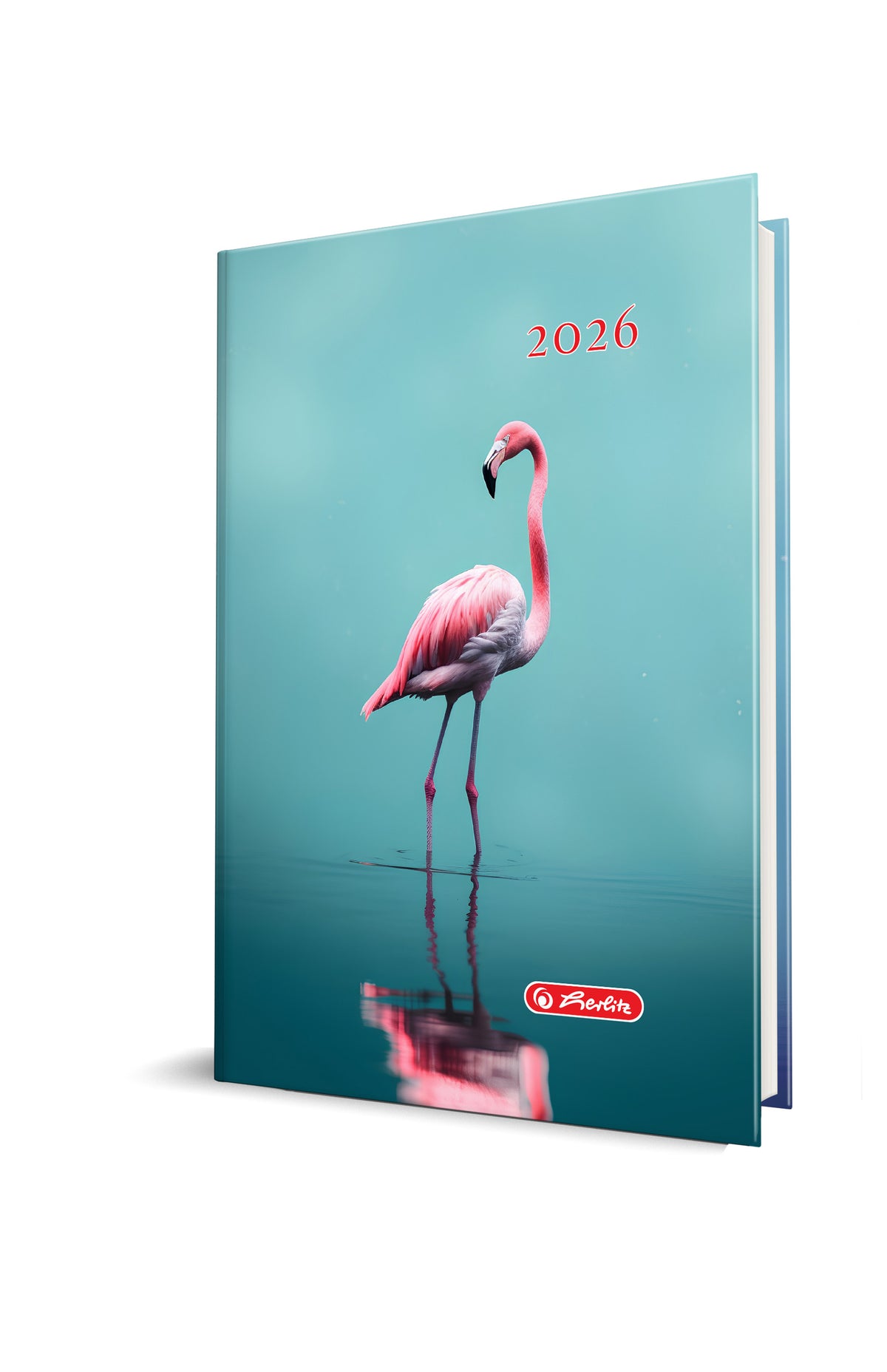 Agendă A5, Datată 2026, Motiv Flamingo, Herlitz