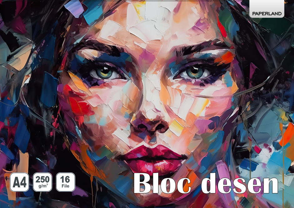 Bloc Desen, A4, 16 File, 250g/mp, Paperland