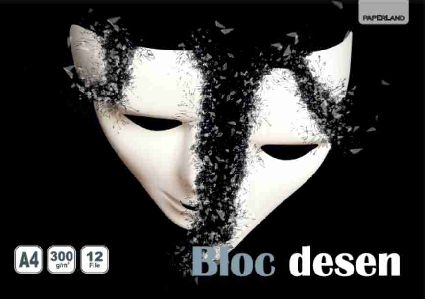 Bloc Desen, A4, 12 File, 300g/mp, Paperland
