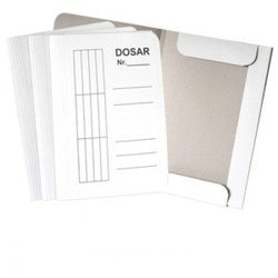 Dosar Carton Plic, Alb, Duplex, 230g/mp