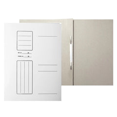 Dosar Carton cu Șină, Alb, Duplex