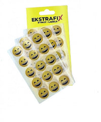 Etichete Autocolante cu Fețe Zâmbitoare, 3 coli/set, Ekstrafix