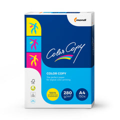Carton Alb Mat Color Copy, A4, 280 Grame, 150 Coli, Mondi, H856