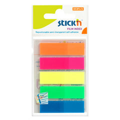 Index Plastic Color, 45 x 12 mm, 5 x 25 file/set, Stick"n
