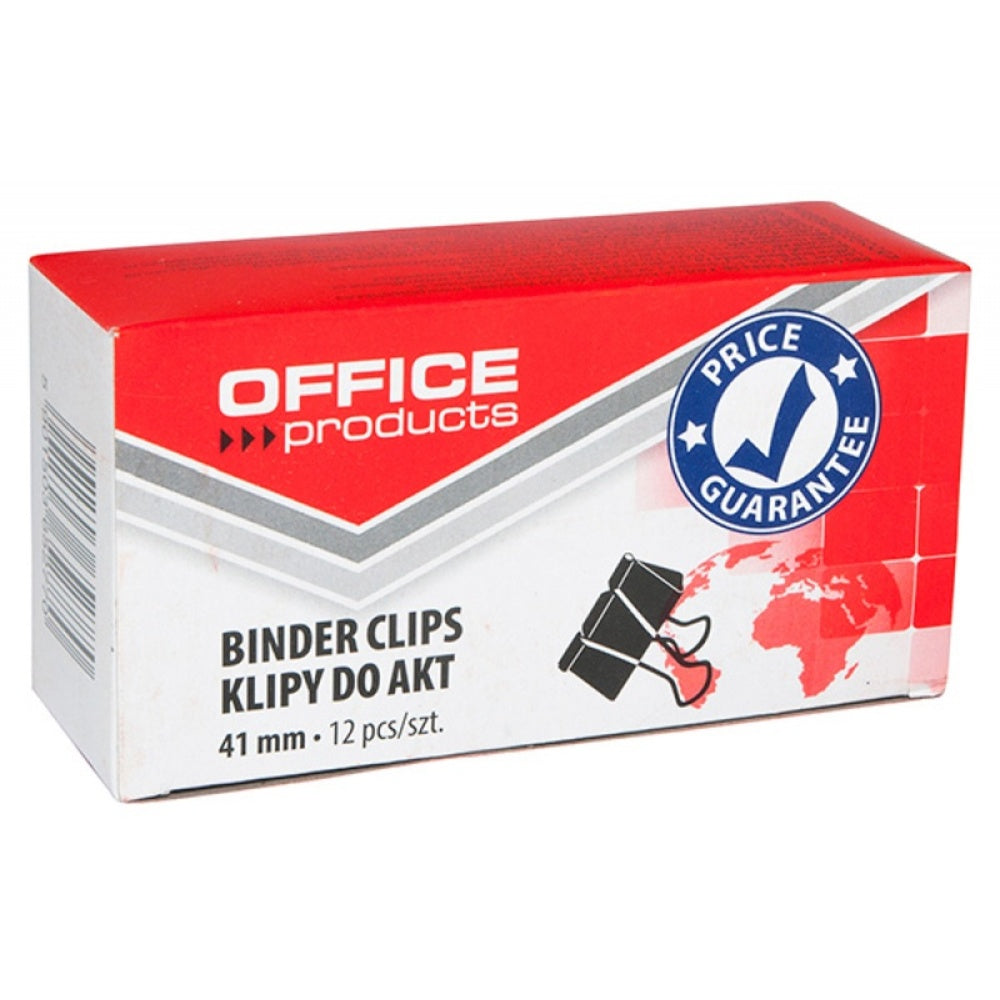 Clip Hârtie, 15 mm, 19 mm, 25 mm, 32 mm, 41m, 51 mm, 12buc/cutie, Office products