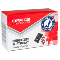 Clip Hârtie, 15 mm, 19 mm, 25 mm, 32 mm, 41m, 51 mm, 12buc/cutie, Office products