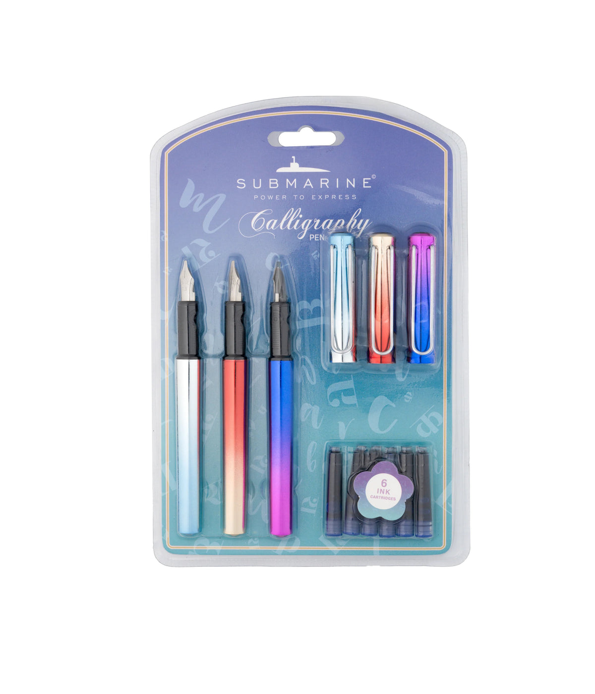 Set Caligrafie, 3 Stilouri / Set, Submarine