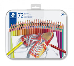 Creioane colorate, 72 culori/set, Cutie Metalică, Staedtler