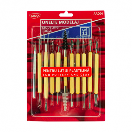 Unelte modelaj, 11 buc/set, Daco