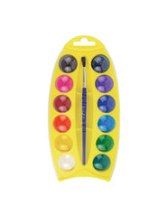 Acuarele Pastilă Junior, 12 culori/set, Pensulă, Pelikan