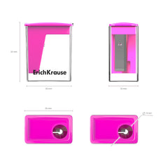 Ascuțitoare Plastic cu Container, City Mini Vivid, ErichKrause