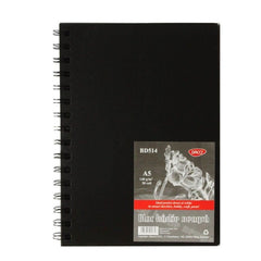 Bloc Hârtie Neagră, A3 & A4 & A5, 30 file, 140 g/mp, Daco