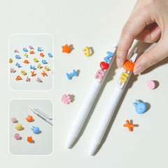 Set 2 Pixuri cu Gel, 0.5 mm, Set Litere 32 Piese, Nusign