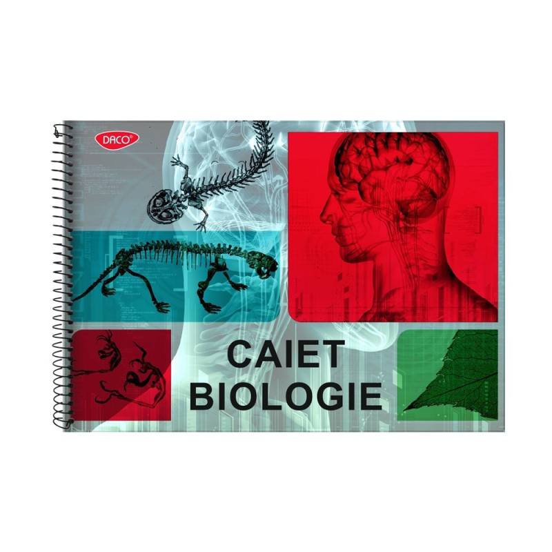 Caiet Biologie, A4, 24 File, Spiră, CT303, Daco