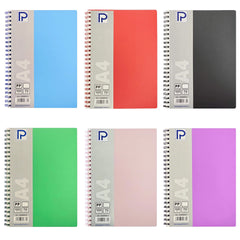 Caiet A4, 100 File, Copertă Plastic, Spiră, 70 g/mp, Paperland