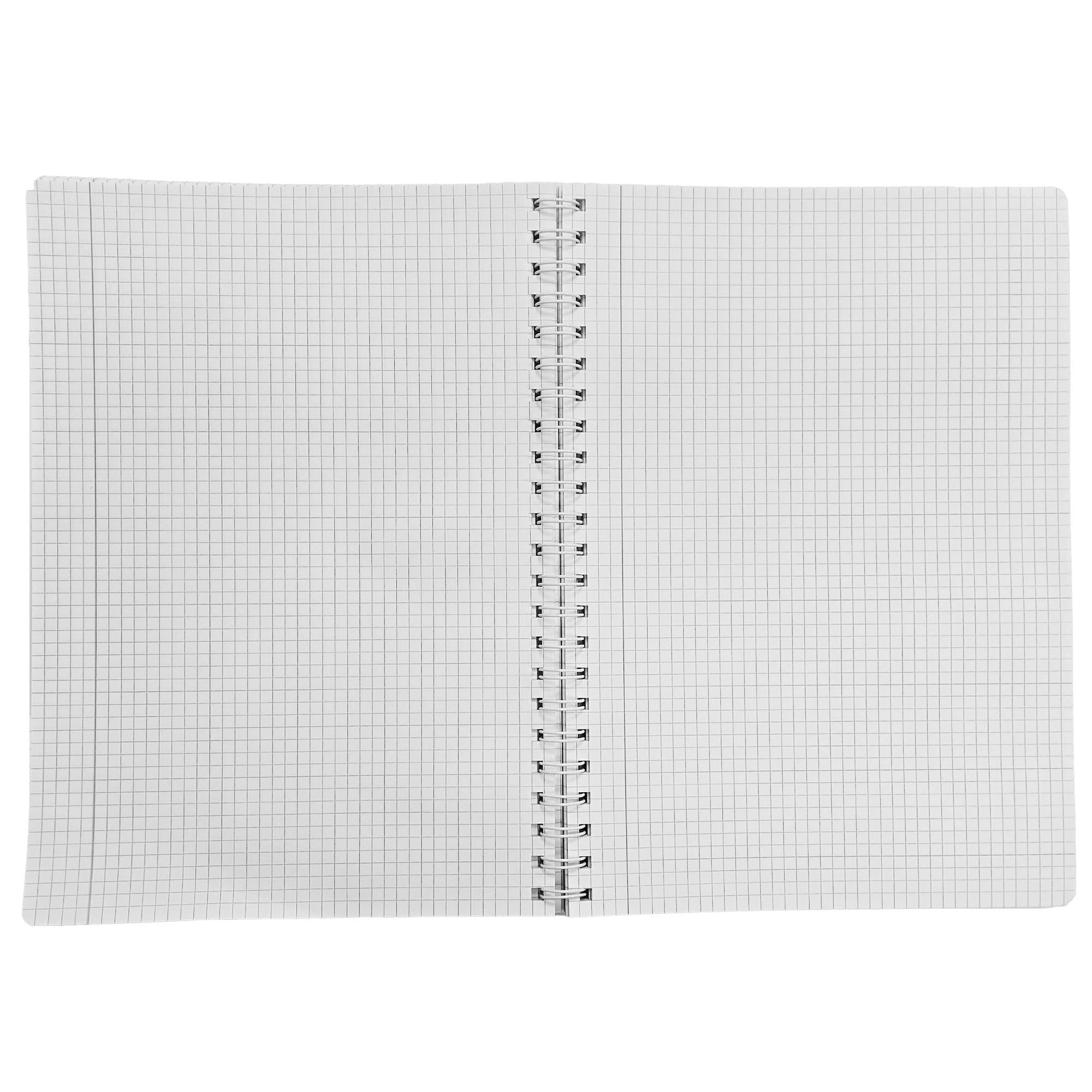 Caiet A4, 100 File, Copertă Plastic, Spiră, 70 g/mp, Paperland
