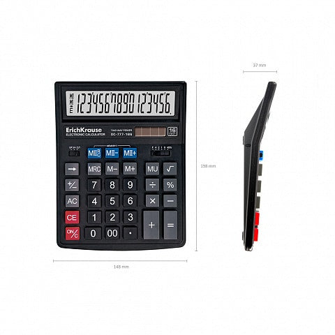 Calculator, 16 digiți, DC-777-16N, ErichKrause