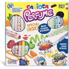 Carioca Perfume, 30 culori/set + Abțibilduri, Carioca