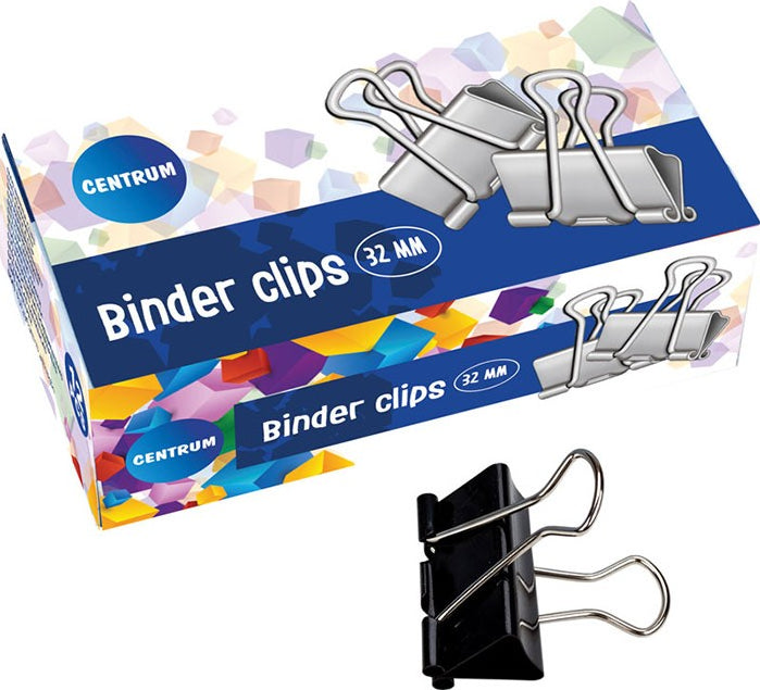 Clips Hârtie, 15 & 19 & 25 & 32 & 41 & 51 mm, 12buc/cutie, Centrum
