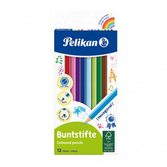 Creioane Colorate, 12 culori/set, 724005, Pelikan