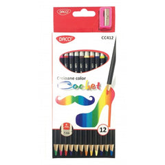 Creioane colorate, Cochet, 12 culori/set, Daco