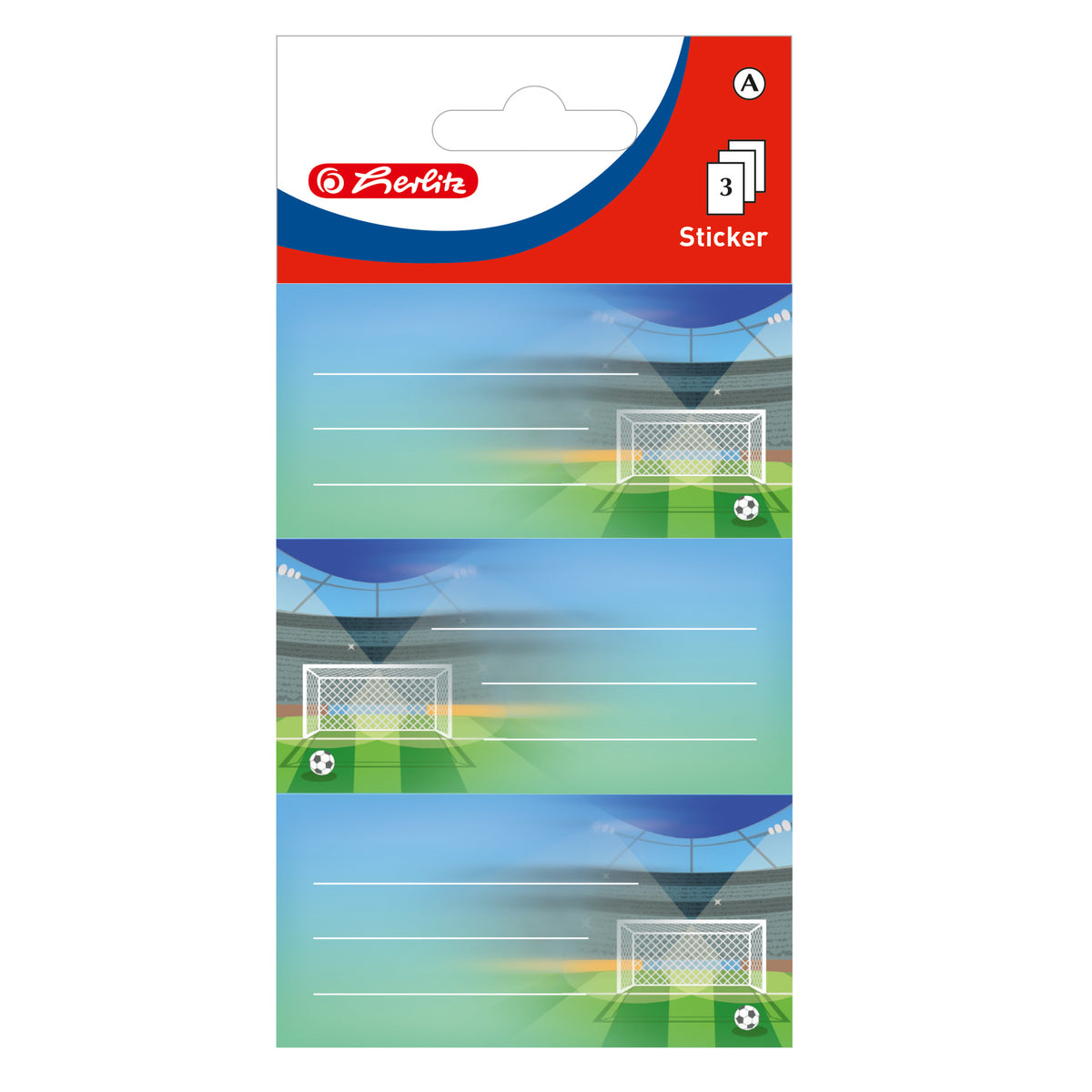 Etichete Școlare, Stadion, 3 x 3 coli/set, Herlitz