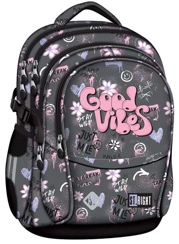 Ghiozdan, 4 Compartimente, Good Vibes, BP01, St.Right