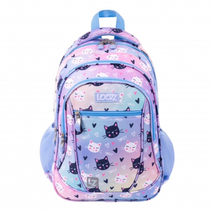 Ghiozdan, LOOZZ Happy Cats, 3 Compartimente, St.Majewski