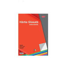 Hârtie Glasată Autocolantă, 150gr/mp, 10 culori/set, Daco