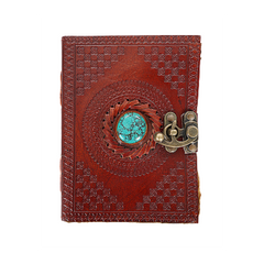 Jurnal Vintage, Copertă Piele Naturală, KDL-134, Krashell