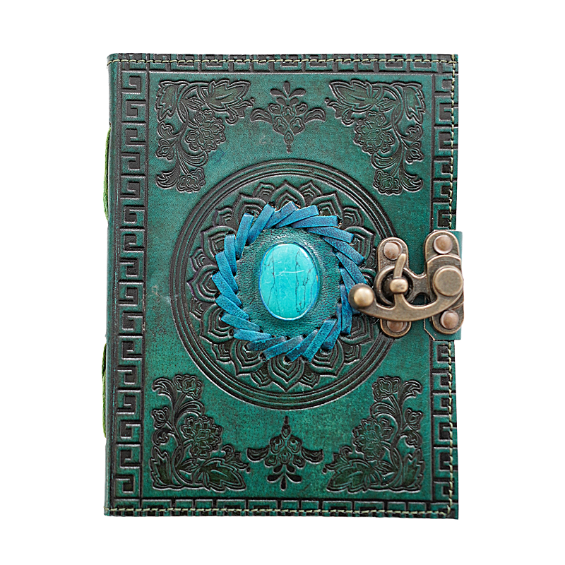 Jurnal Vintage, Copertă Piele Naturală, KDL-409, Krashell