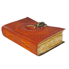 Jurnal Vintage, Copertă Piele Naturală, KDL-411, Krashell