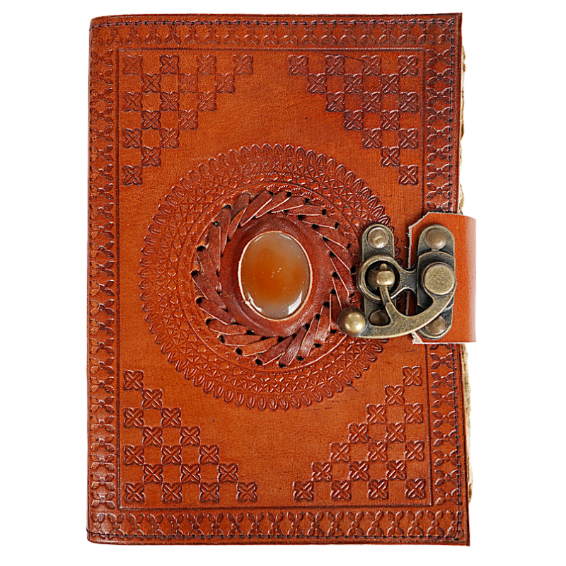 Jurnal Vintage, Copertă Piele Naturală, KDL-411, Krashell