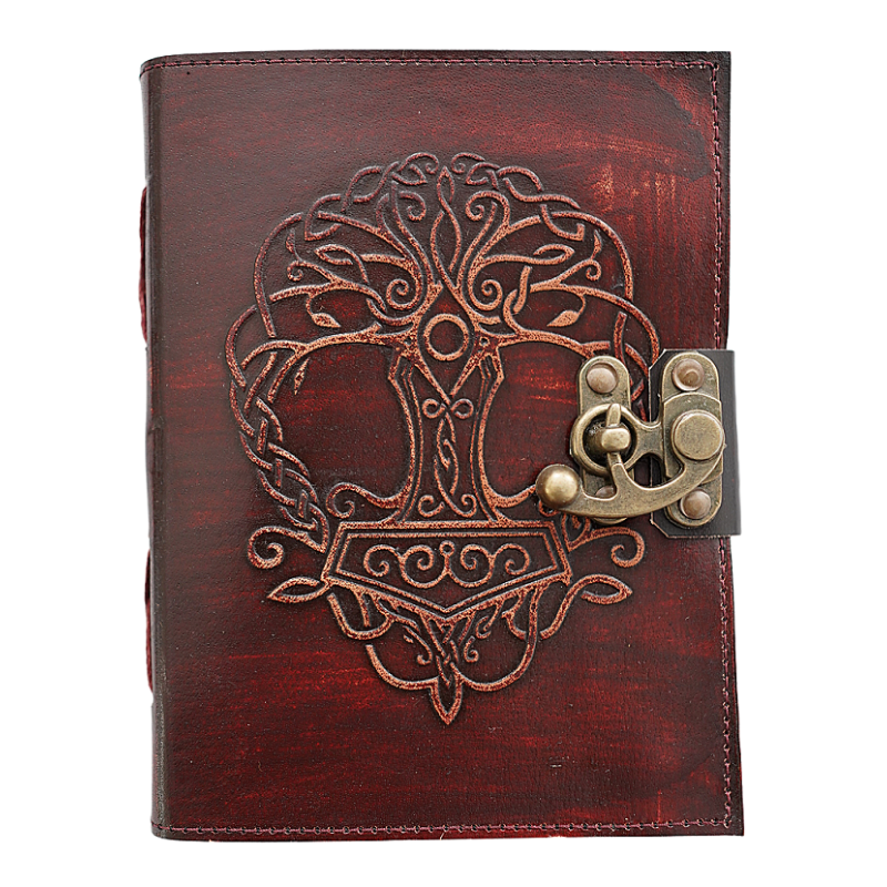 Jurnal Vintage, Copertă Piele Naturală, KDL-155, Krashell