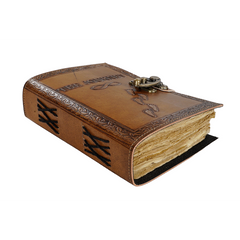 Jurnal Vintage, Copertă Piele Naturală, KDL-179, Krashell