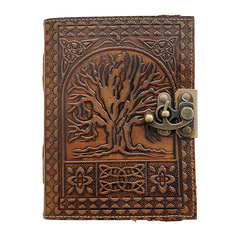 Jurnal Vintage, Copertă Piele Naturală, KDL-401, Krashell