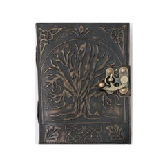 Jurnal Vintage, Copertă Piele Naturală, KDL-407, Krashell