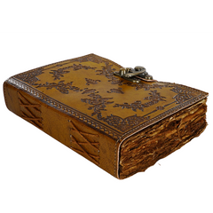 Jurnal Vintage, Copertă Piele Naturală, KDL-410, Krashell