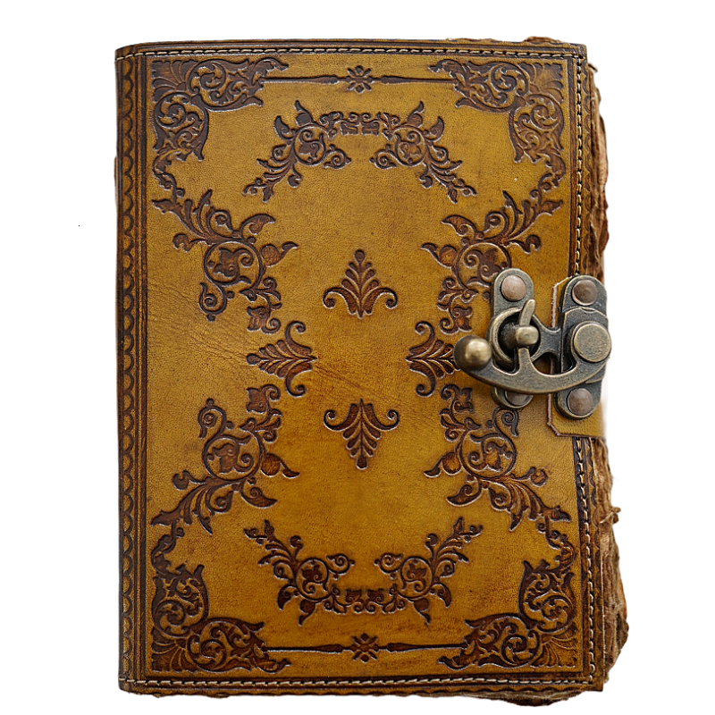 Jurnal Vintage, Copertă Piele Naturală, KDL-410, Krashell