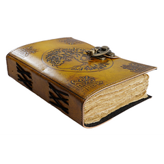 Jurnal Vintage, Copertă Piele Naturală, KDL-412, Krashell