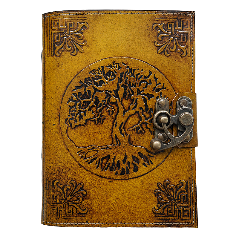 Jurnal Vintage, Copertă Piele Naturală, KDL-412, Krashell