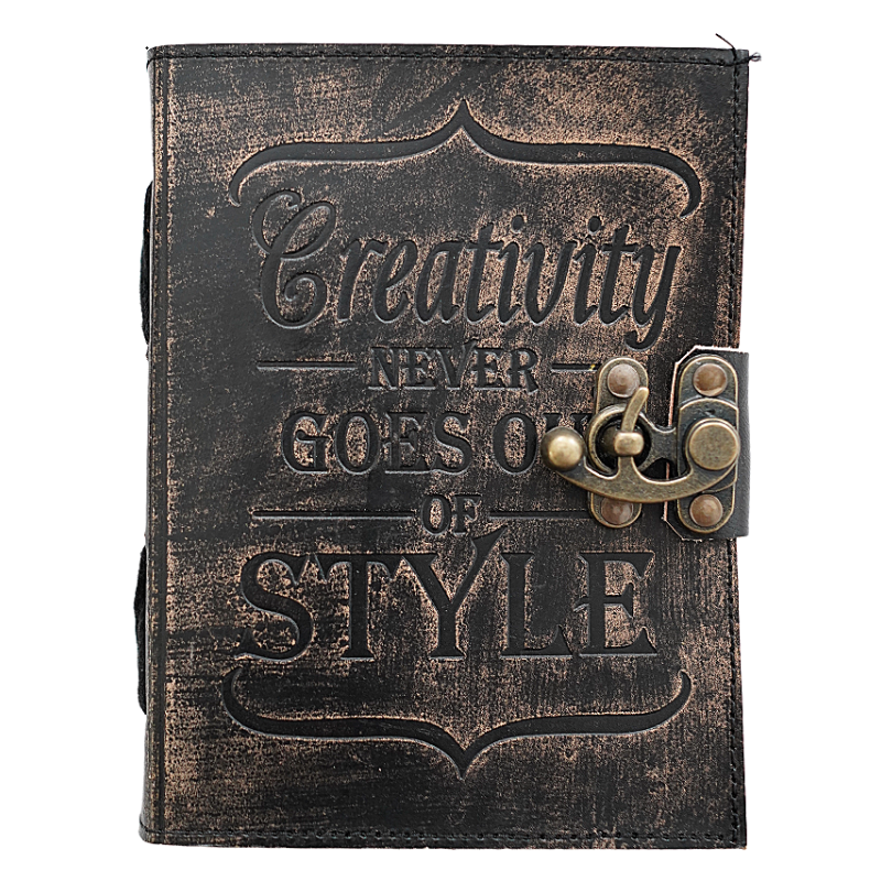 Jurnal Vintage, Copertă Piele Naturală, KDL-602, Krashell