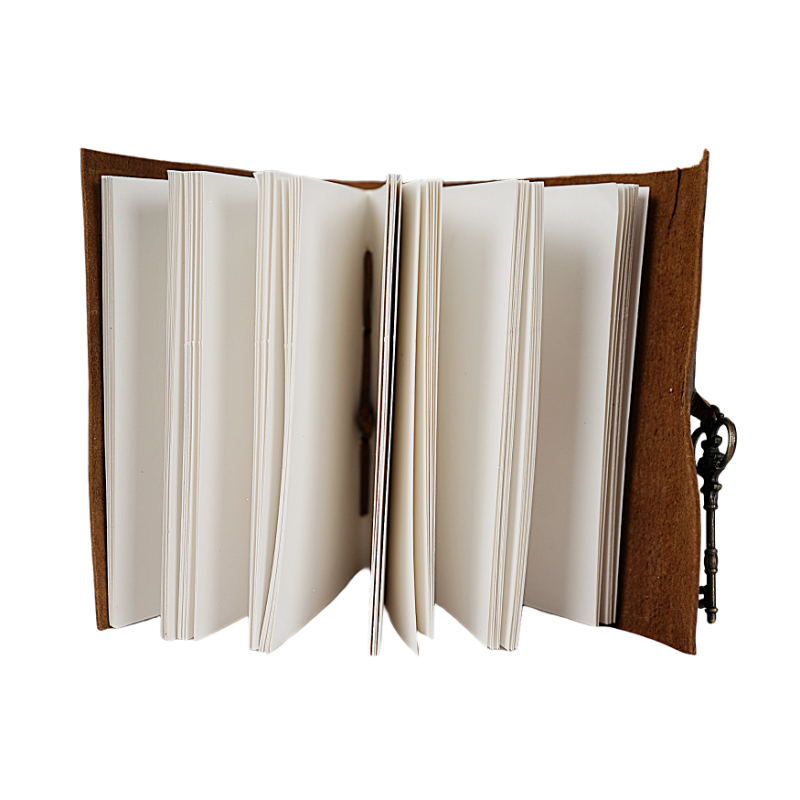 Jurnal Vintage, Copertă Piele Naturală, KR-L004, Krashell